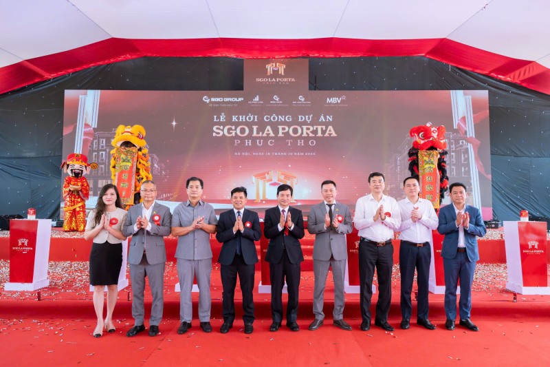Chính thức khởi công SGO La Porta Phúc Thọ: Cánh cửa vàng son mở ra kỷ nguyên mới cho khu Tây Hà Nội