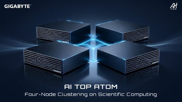 GIGABYTE trình diễn cụm Four Node AI TOP ATOM trong tính toán khoa học