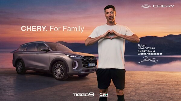 Robert Lewandowski góp mặt trong TVC thương hiệu mới của CHERY, hiện thực hóa triết lý "Vì gia đình"