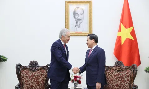 Phó Thủ tướng Lê Minh Khái tiếp cựu Thủ tướng Anh, Chủ tịch Viện TBI Tony Blair