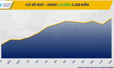 Đà tăng vẫn chiếm ưu thế, chỉ số giá hàng hóa duy trì ở mức đỉnh 7 tháng