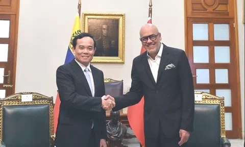 Phó Thủ tướng Trần Lưu Quang hội kiến Chủ tịch Quốc hội Venezuela