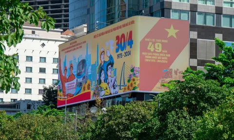 Rực rỡ cờ hoa chào mừng 49 năm Ngày Giải phóng miền Nam, thống nhất đất nước