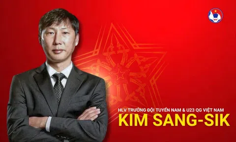 Ông Kim Sang-sik làm HLV trưởng Đội tuyển Quốc gia và Đội tuyển U23 Việt Nam