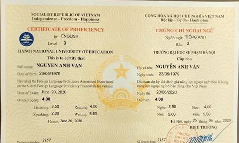 Thêm cơ sở giáo dục đại học được tổ chức thi Khung năng lực ngoại ngữ 6 bậc