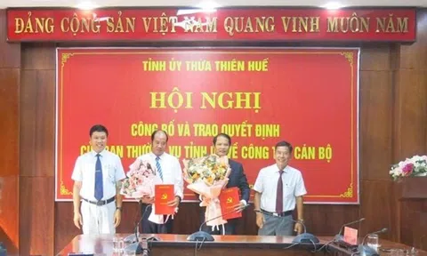 Huế: Giám đốc Sở Nội vụ kiêm nhiệm thêm Phó Trưởng ban Tổ chức Tỉnh uỷ