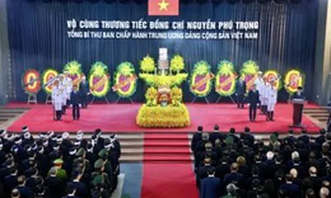 Toàn văn Lời điếu tại Lễ truy điệu Tổng Bí thư Nguyễn Phú Trọng