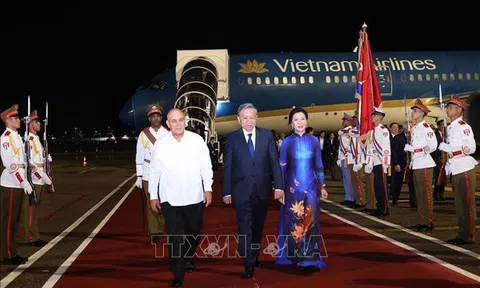 Tổng Bí thư, Chủ tịch nước Tô Lâm đến La Habana, bắt đầu chuyến thăm cấp Nhà nước Cộng hoà Cuba