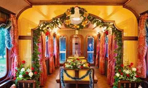 Ấn tượng đoàn tàu “hoàng hậu” phục vụ du khách tại Đà Lạt