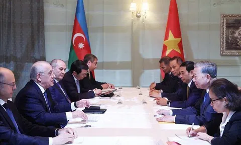 Tổng Bí thư Tô Lâm hội kiến Thủ tướng Azerbaijan Ali Asadov