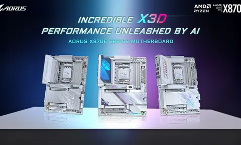 GIGABYTE công bố bo mạch chủ dòng AORUS X870E X3D series tăng cường AI cho bộ vi xử lý AMD Ryzen™ X3D