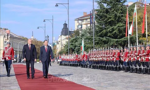 Lễ đón Tổng Bí thư Tô Lâm và Phu nhân thăm chính thức Cộng hòa Bulgaria