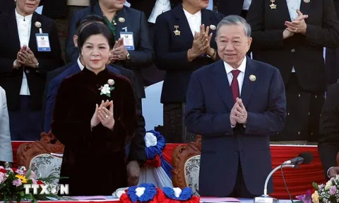 Tổng Bí thư Tô Lâm và Phu nhân dự Lễ kỷ niệm 50 năm Quốc khánh Lào