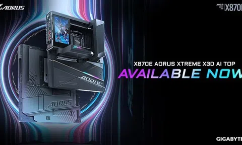Giải phóng bộ xử lý AMD Ryzen X3D: Bo mạch chủ X870E AORUS XTREME X3D AI TOP của GIGABYTE đã lên kệ