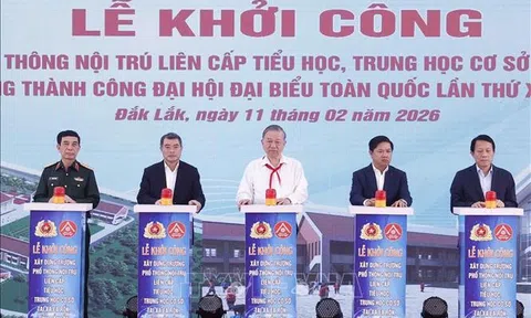 Tổng Bí thư Tô Lâm dự khởi công trường phổ thông nội trú tại xã Ea Rốk (Đắk Lắk)