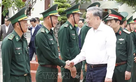 Tổng Bí thư Tô Lâm thăm, chúc Tết cán bộ, chiến sĩ đồn biên phòng EA H’Leo