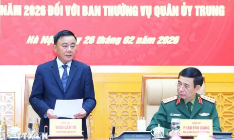 Hội nghị công bố quyết định kiểm tra, giám sát của Bộ Chính trị, Ban Bí thư đối với Ban Thường vụ Quân ủy Trung ương