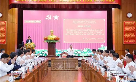 Công bố quyết định kiểm tra, giám sát đối với Ban Thường vụ Thành uỷ Đà Nẵng