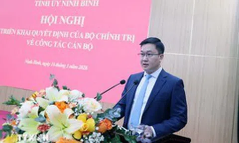 Đồng chí Trần Đăng Quỳnh được điều động giữ chức Phó Bí thư Tỉnh ủy Ninh Bình