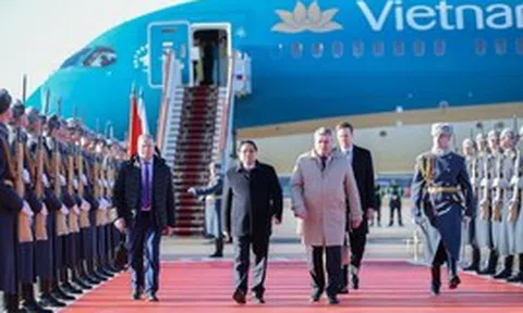 Thủ tướng Phạm Minh Chính tới Thủ đô Moscow, bắt đầu thăm chính thức Liên bang Nga