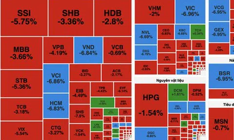 VN-Index "thủng" mốc 1.600 điểm, nhiều cổ phiếu lao dốc về giá sàn
