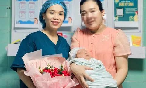 Ca sinh đặc biệt với bé trai chào đời nặng 5,1 kg