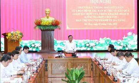 Thông qua Báo cáo kết quả giám sát đợt 1 đối với Ban Thường vụ Thành uỷ Đà Nẵng