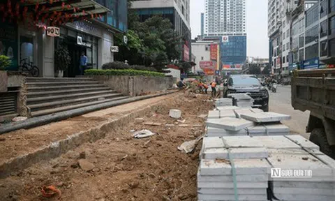 Hà Nội: Ì ạch thi công, đường Nguyễn Tuân tiếp tục lỡ hẹn?