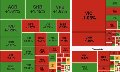 Cổ phiếu họ Vingroup lao dốc, VN-Index giảm gần 10 điểm dù ngân hàng giữ nhịp