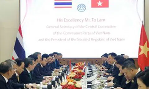 Tổng Bí thư, Chủ tịch nước Tô Lâm hội đàm với Thủ tướng Thái Lan Anutin Charnvirakul