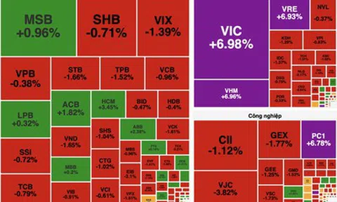 Cổ phiếu Vingroup đồng loạt tăng trần, VN-Index bật tăng hơn 24 điểm
