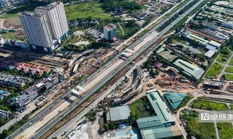 Cận cảnh siêu nút giao gần 2.400 tỷ đồng ở Hà Nội sau hơn 1 năm