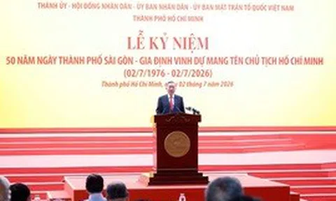 Phát biểu của Tổng Bí thư, Chủ tịch nước Tô Lâm tại Lễ kỷ niệm 50 năm thành phố Sài Gòn - Gia Định vinh dự mang tên Chủ tịch Hồ Chí Minh