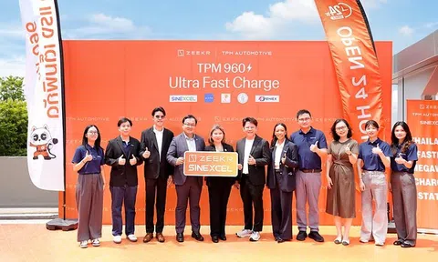 ZEEKR, TPM Automotive và SINEXCEL cùng xây dựng trạm sạc cấp megawatt nhanh nhất Thái Lan