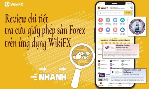 Review chi tiết tra cứu giấy phép sàn Forex trên ứng dụng WikiFX