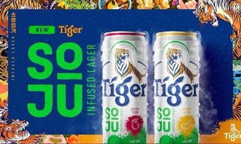 Tiger Beer ra mắt Tiger Soju Infused Lager hoàn toàn mới, hương vị sảng khoái độc đáo và trải nghiệm uống mới lạ