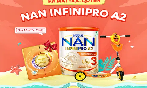 Sản phẩm dinh dưỡng công thức NAN INFIN IPRO A2 3 kết hợp giữa sữa đạm A2 và phức hợp 5HM-O chính thức có mặt tại Kids Plaza, Shopee, Tiki, Lazada và các cửa hàng sữa truyền thống trên toàn quốc từ tháng 4/2022